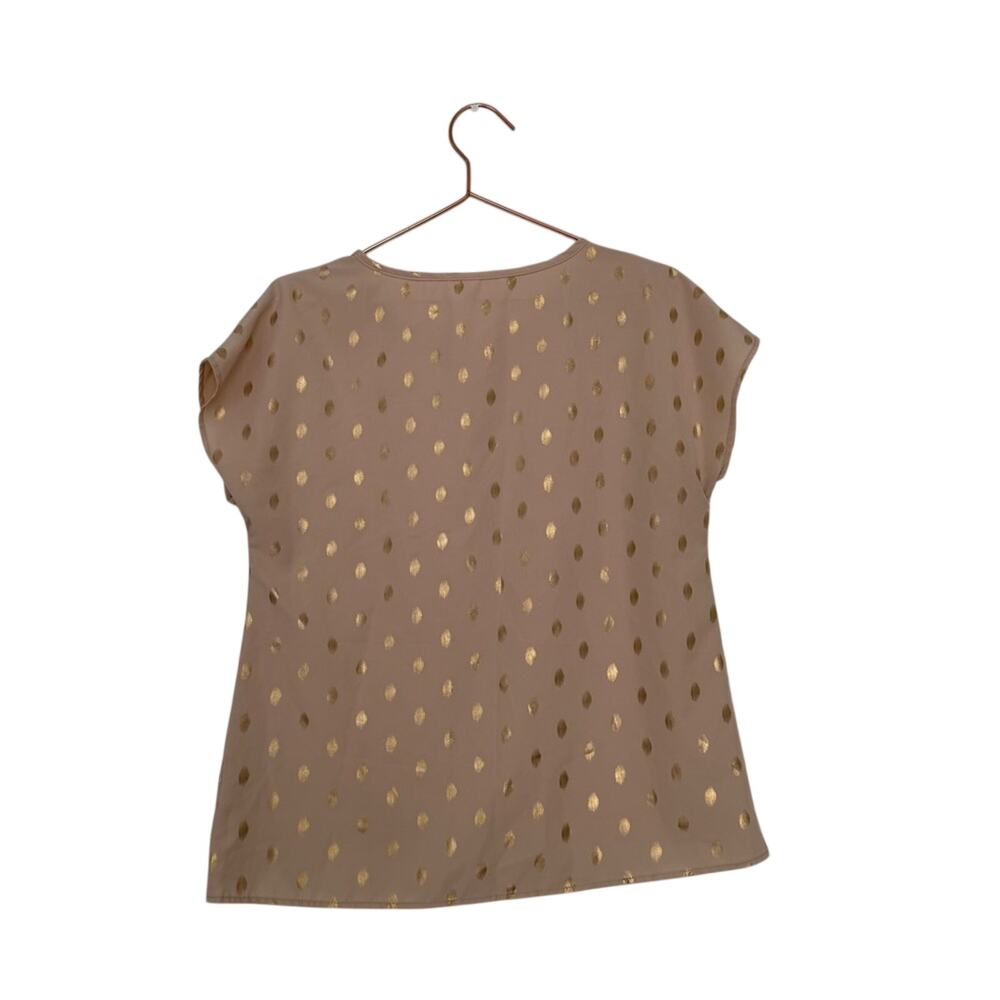 Elegant Gold Dot Women's Blouse - Picture 3 of 5